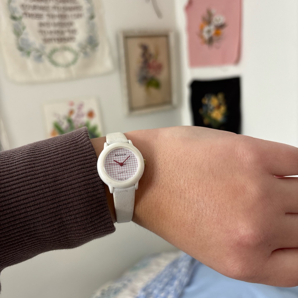 Vintage Graph Grid Retro Thin Watch